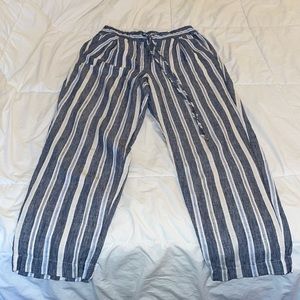 Tommy Hilfiger linen palazzo style pants.